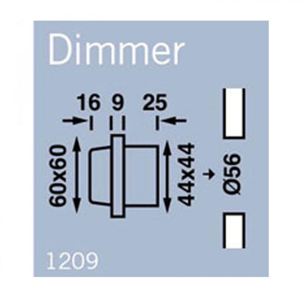Frilight LED Dimmer Chroom 12V 2A/24W